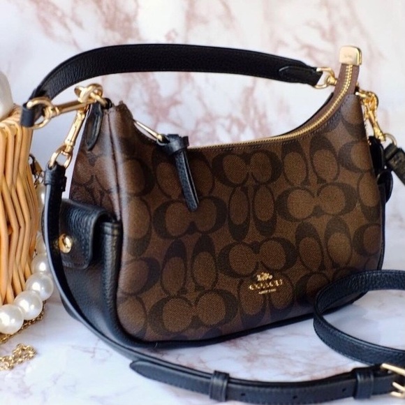 Coach Bags Coach Pennie Shoulder Bag 25 In Signature Canvas Leather